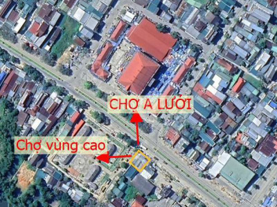 Vị trí đẹp nhất thị trấn A lưới, Tp Huế Góc 2 mặt tiền