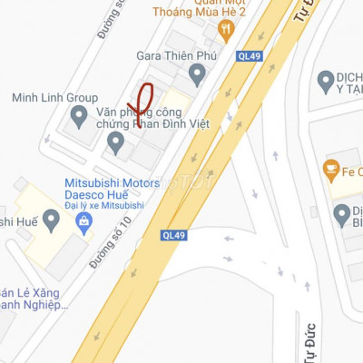 cho thuê 134m2 đất đông nam thuỷ an, chân cầu Vượt