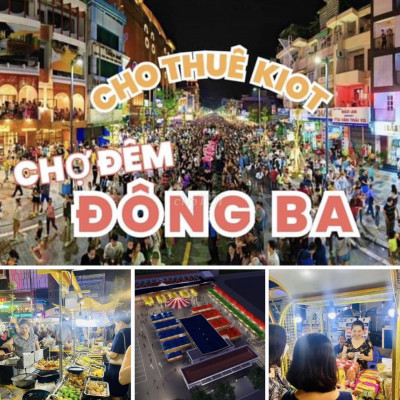 Cho thuê gian hàng kiot chợ đêm - bến xe Đông Ba