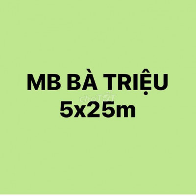 MẶT BẰNG BÀ TRIỆU 5x25M VUÔNG VỨT