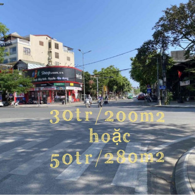 CHO THUÊ MẶT BẰNG LÔ GÓC TRUNG TÂM TP - 280M2