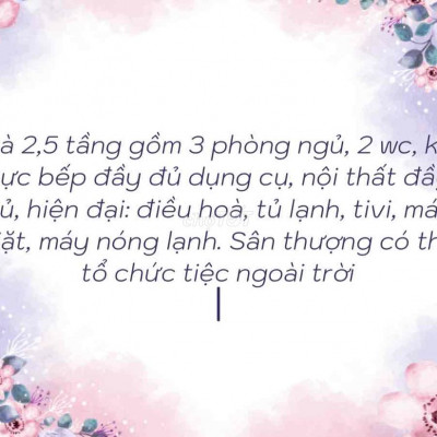 CHO THUÊ NHÀ TRUNG TÂM NỘI THÀNH GẦN ĐƯỜNG ĐẶNG THÁI THÂN