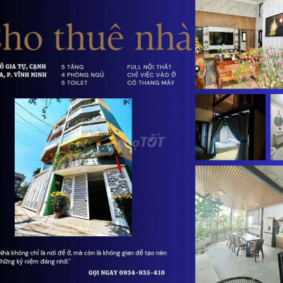 🔥CỰC HOT! NHÀ 5 TẦNG FULL NỘI THẤT HIỆN ĐẠI NGAY TRUNG TÂM CHỈ 10tr