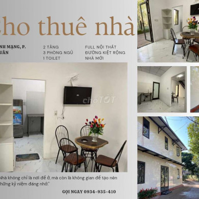 🔥🔥CỰC HOT! NHÀ ĐẸP FULL NỘI THẤT 3 PHÒNG NGỦ CHỈ 3tr5/ tháng