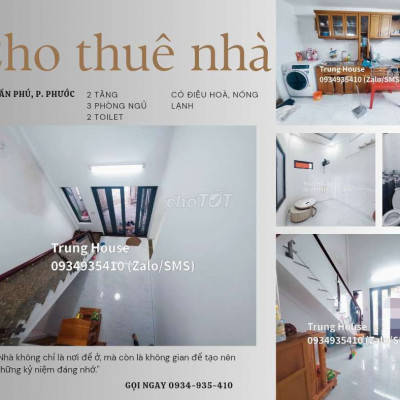 🔥CỰC HOT! NHÀ 2 TẦNG NHỎ GỌN TẠI TRẦN PHÚ 3 PHÒNG NGỦ CHỈ 5tr/ tháng.