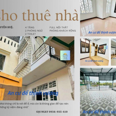 🔥 CỰC HOT! NHÀ 4 TẦNG TẠI NGUYỄN HUỆ CHỈ 6tr5/ tháng.