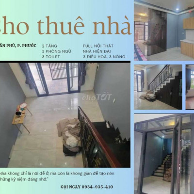 🔥🔥CỰC HOT! NHÀ 2 TẦNG HIỆN ĐẠI SIÊU TIỆN NGHI TẠI TRẦN PHÚ. CHỈ 7tr/