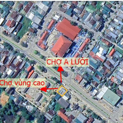 Vị trí đẹp nhất thị trấn A lưới, Tp Huế Góc 2 mặt tiền