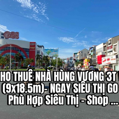 CHO THUÊ NHÀ HÙNG VƯƠNG 2T RẤT ĐẸP (9x18.5m)- NGAY SIÊU THỊ GO