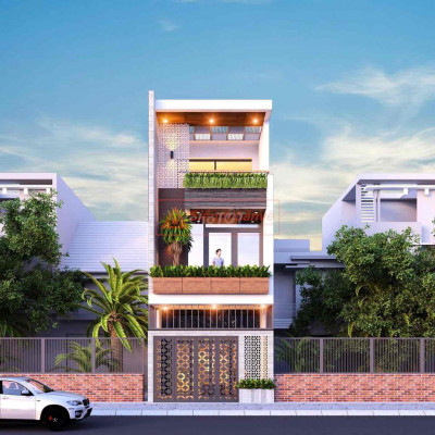 CHO THUÊ NHÀ NGUYÊN CĂN 3 TẦNG MT GẦN NGAY NGÃ TƯ NHẬT LỆ