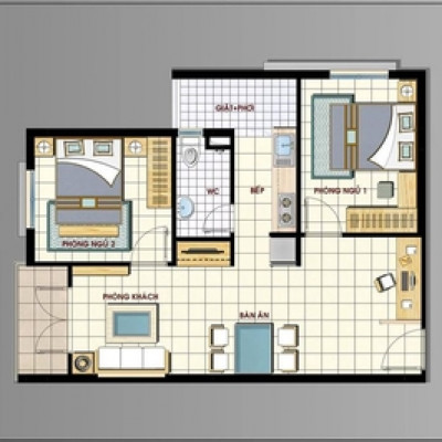 Cho thuê căn hộ vicoland tầng 2